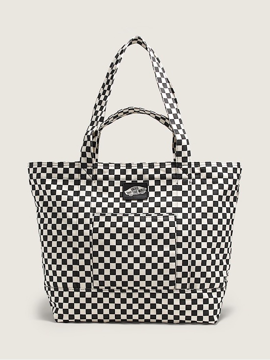 Vans Handbags - Vans Checkered Zip Tote Bag with Dual Top Handles